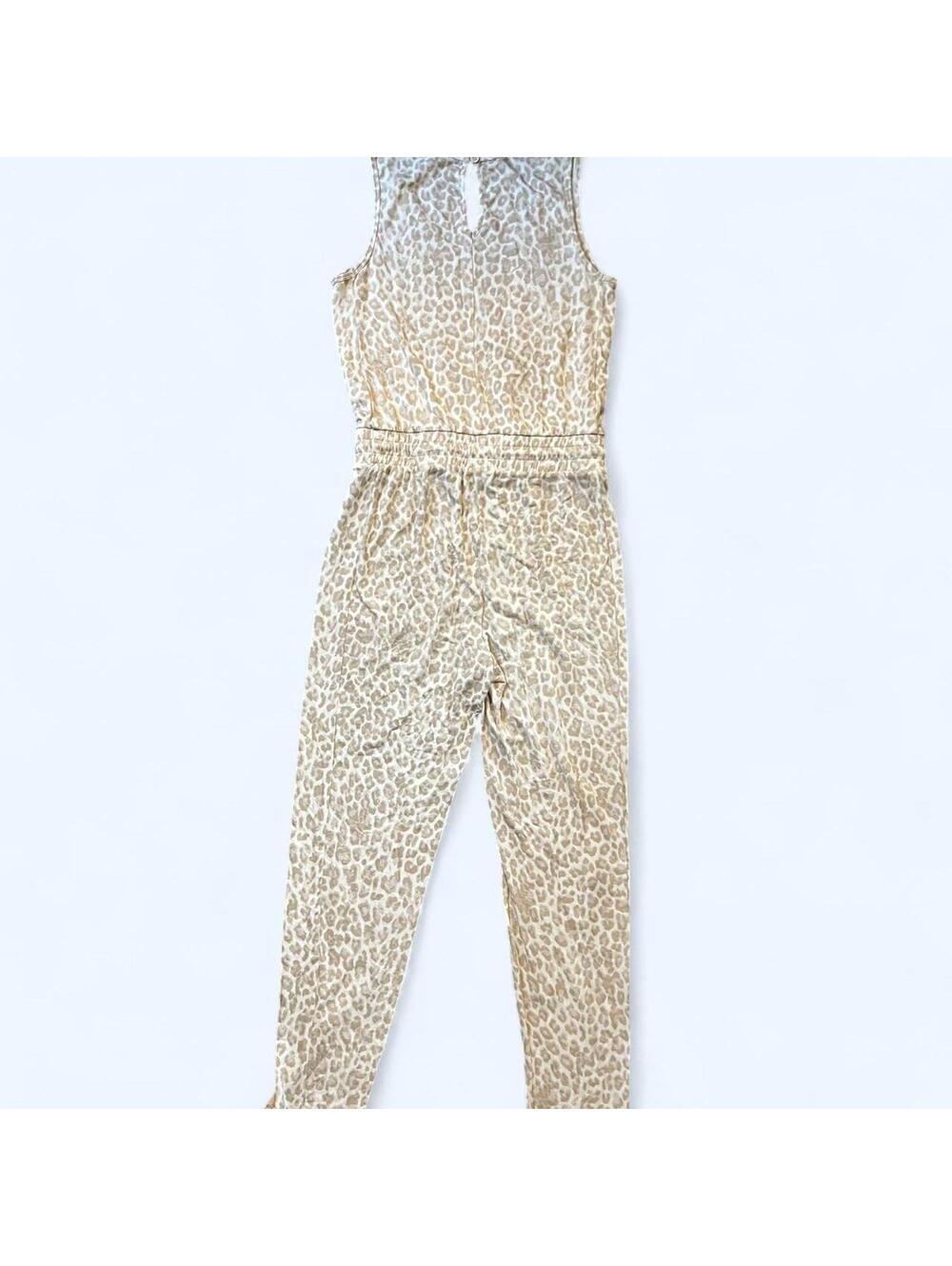 Rachel Zoe Leopard Print Sleeveless Jumpsuit Size Small - Picture 6 of 8